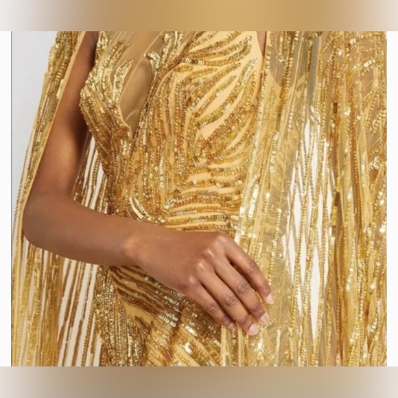 Gold MNM couture dress Fouad Sarkis - Picture 7 of 11